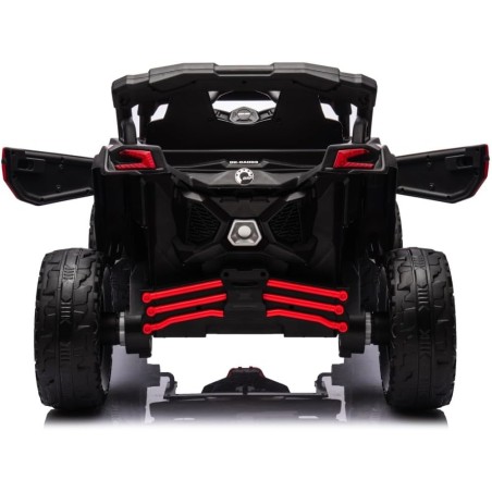 Auto Elettrica Bambini Can-Am Maverick 24V Rosso 1-5 Anni Telecomando 2x200W