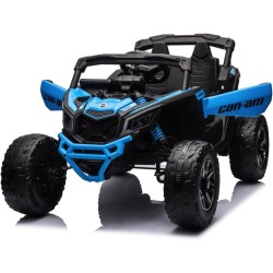Auto Elettrica Bambini Can-Am Maverick 24V Blu 1-5 Anni Telecomando 2x200W