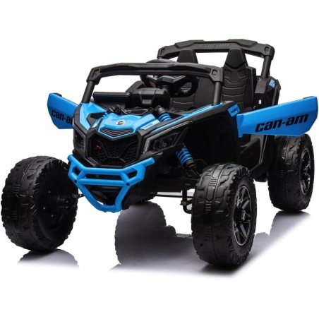Auto Elettrica Bambini Can-Am Maverick 24V Blu 1-5 Anni Telecomando 2x200W