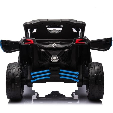 Auto Elettrica Bambini Can-Am Maverick 24V Blu 1-5 Anni Telecomando 2x200W