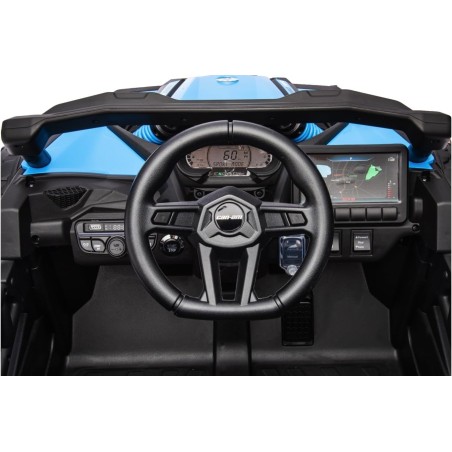 Auto Elettrica Bambini Can-Am Maverick 24V Blu 1-5 Anni Telecomando 2x200W