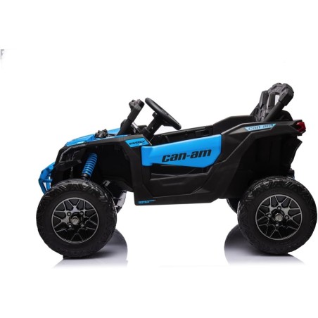 Auto Elettrica Bambini Can-Am Maverick 24V Blu 1-5 Anni Telecomando 2x200W