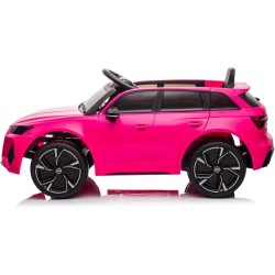 Auto Elettrica Bambini Audi RS6 12V Rosa 1-4 Anni Telecomando Pelle Tappetini