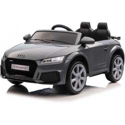 Auto Elettrica Bambini Audi TT RS 12V Grigia 1-4 Anni Telecomando Tappetini