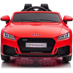 Auto Elettrica Bambini Audi TT RS 12V Rossa 1-4 Anni Telecomando Tappetini