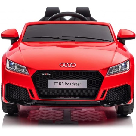 Auto Elettrica Bambini Audi TT RS 12V Rossa 1-4 Anni Telecomando Tappetini