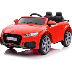 Auto Elettrica Bambini Audi TT RS 12V Rossa 1-4 Anni Telecomando Tappetini