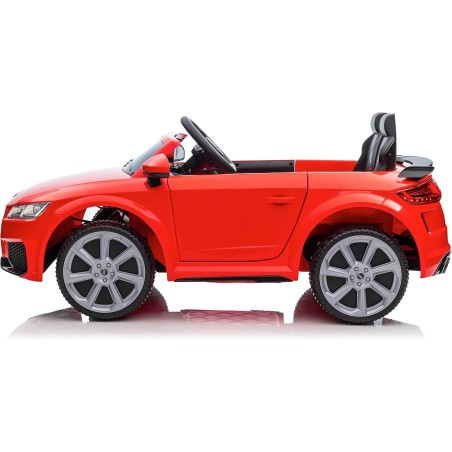 Auto Elettrica Bambini Audi TT RS 12V Rossa 1-4 Anni Telecomando Tappetini