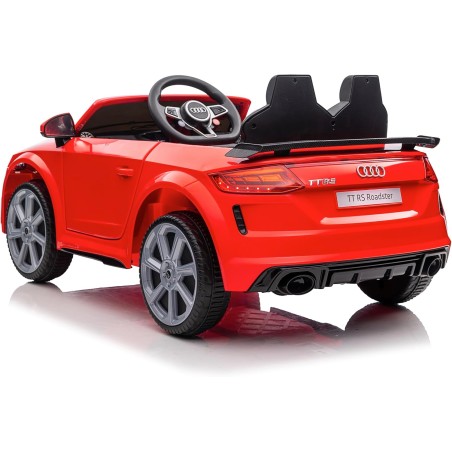 Auto Elettrica Bambini Audi TT RS 12V Rossa 1-4 Anni Telecomando Tappetini