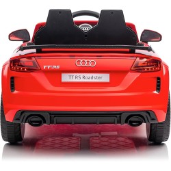 Auto Elettrica Bambini Audi TT RS 12V Rossa 1-4 Anni Telecomando Tappetini