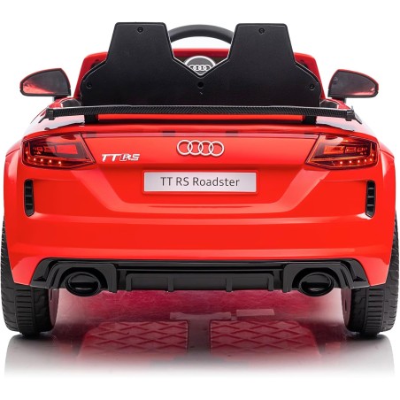 Auto Elettrica Bambini Audi TT RS 12V Rossa 1-4 Anni Telecomando Tappetini
