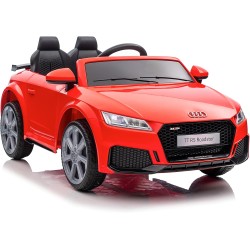 Auto Elettrica Bambini Audi TT RS 12V Rossa 1-4 Anni Telecomando Tappetini