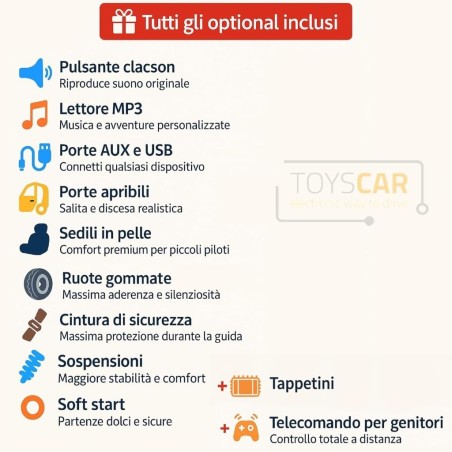 Auto Elettrica Bambini Big Adventure 24V Rosa 2 Posti Telecomando Ruote Gomma
