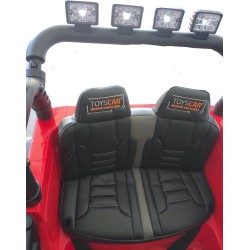 Auto Elettrica Bambini Big Adventure 24V Rossa 2 Posti Telecomando Ruote Gomma