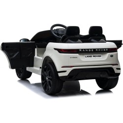 Auto Elettrica Bambini Range Rover Evoque 12V Bianca Telecomando LED MP3