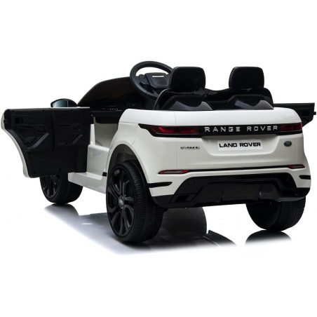 Auto Elettrica Bambini Range Rover Evoque 12V Bianca Telecomando LED MP3
