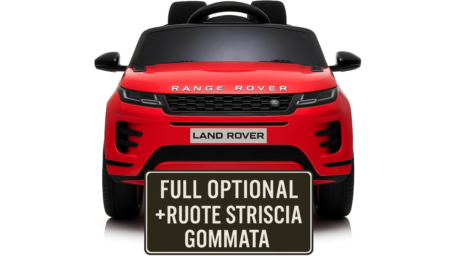 Auto Elettrica Bambini Range Rover Evoque 12V Rossa Telecomando LED MP3