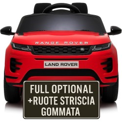 Auto Elettrica Bambini Range Rover Evoque 12V Rossa Telecomando LED MP3