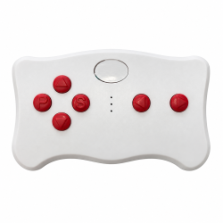 Telecomando ToysCar TX10 REMOTE02 bianco con tasti rossi - vista frontale