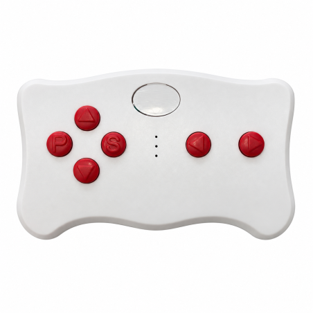 Telecomando ToysCar TX10 REMOTE02 bianco con tasti rossi - vista frontale
