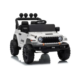 Auto Elettrica Bambini Jeep Wrangler Rubicon 12V Bianca Telecomando