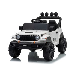 Auto Elettrica Bambini Jeep Wrangler Rubicon 12V Bianca Telecomando