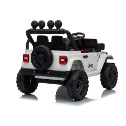 Auto Elettrica Bambini Jeep Wrangler Rubicon 12V Bianca Telecomando