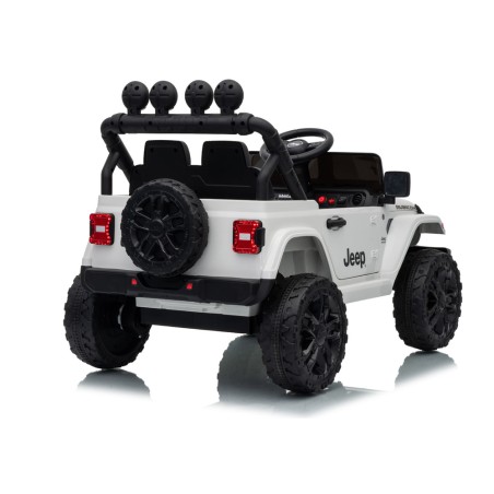 Auto Elettrica Bambini Jeep Wrangler Rubicon 12V Bianca Telecomando