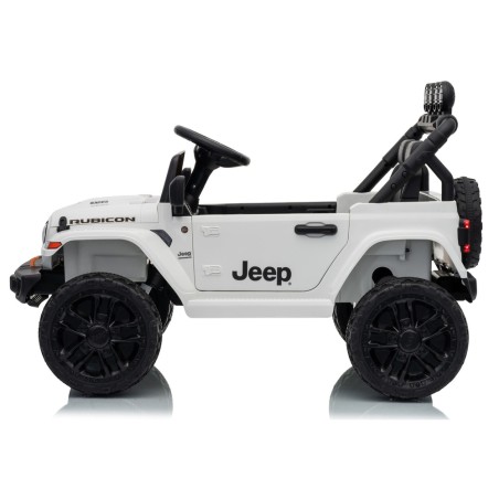 Auto Elettrica Bambini Jeep Wrangler Rubicon 12V Bianca Telecomando