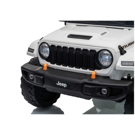 Auto Elettrica Bambini Jeep Wrangler Rubicon 12V Bianca Telecomando