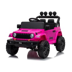 Auto Elettrica Bambini Jeep Wrangler Rubicon 12V Rosa Telecomando