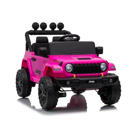 Auto Elettrica Bambini Jeep Wrangler Rubicon 12V Rosa Telecomando