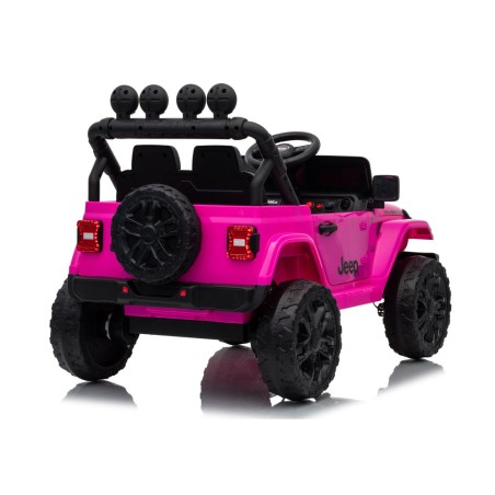Auto Elettrica Bambini Jeep Wrangler Rubicon 12V Rosa Telecomando