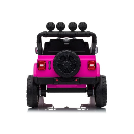 Auto Elettrica Bambini Jeep Wrangler Rubicon 12V Rosa Telecomando