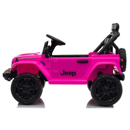 Auto Elettrica Bambini Jeep Wrangler Rubicon 12V Rosa Telecomando