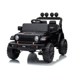 Auto Elettrica Bambini Jeep Wrangler Rubicon 12V Nera Telecomando
