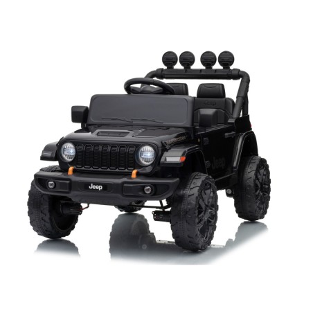 Auto Elettrica Bambini Jeep Wrangler Rubicon 12V Nera Telecomando