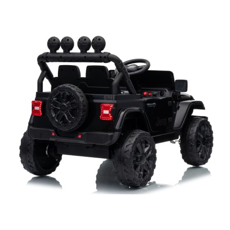 Auto Elettrica Bambini Jeep Wrangler Rubicon 12V Nera Telecomando