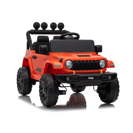 Auto Elettrica Bambini Jeep Wrangler Rubicon 12V Arancione Telecomando