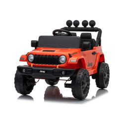 Auto Elettrica Bambini Jeep Wrangler Rubicon 12V Arancione Telecomando