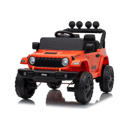 Auto Elettrica Bambini Jeep Wrangler Rubicon 12V Arancione Telecomando