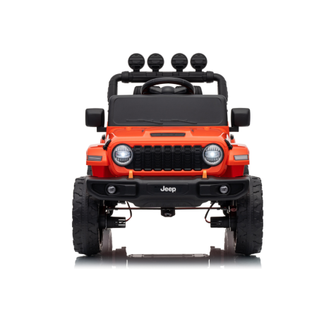 Auto Elettrica Bambini Jeep Wrangler Rubicon 12V Arancione Telecomando