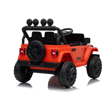Auto Elettrica Bambini Jeep Wrangler Rubicon 12V Arancione Telecomando