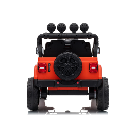 Auto Elettrica Bambini Jeep Wrangler Rubicon 12V Arancione Telecomando