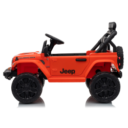 Auto Elettrica Bambini Jeep Wrangler Rubicon 12V Arancione Telecomando