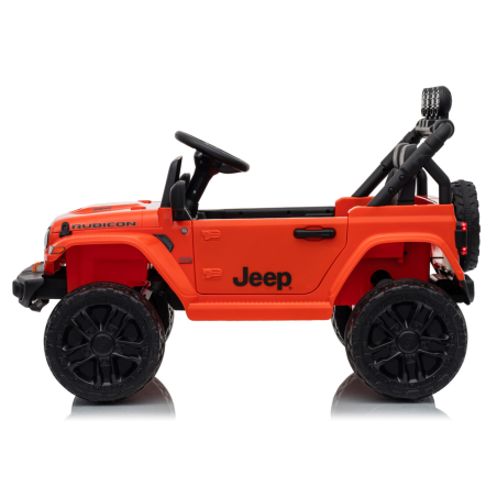 Auto Elettrica Bambini Jeep Wrangler Rubicon 12V Arancione Telecomando
