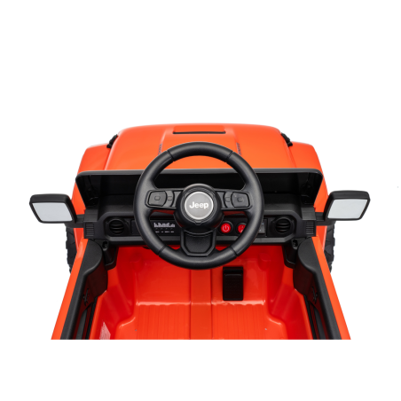 Auto Elettrica Bambini Jeep Wrangler Rubicon 12V Arancione Telecomando