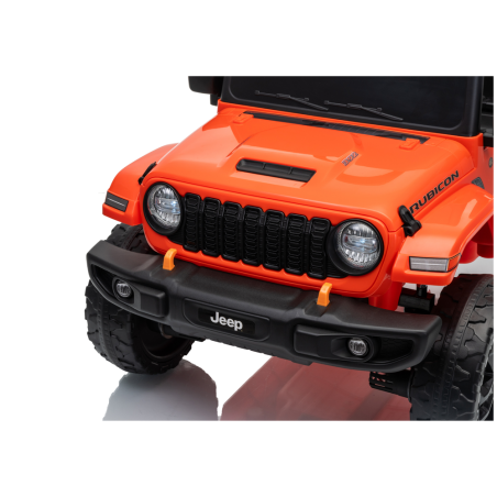 Auto Elettrica Bambini Jeep Wrangler Rubicon 12V Arancione Telecomando