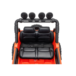 Auto Elettrica Bambini Jeep Wrangler Rubicon 12V Arancione Telecomando