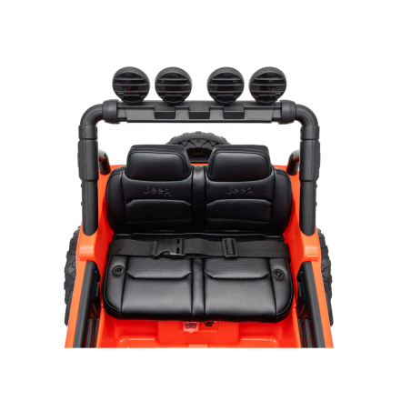 Auto Elettrica Bambini Jeep Wrangler Rubicon 12V Arancione Telecomando